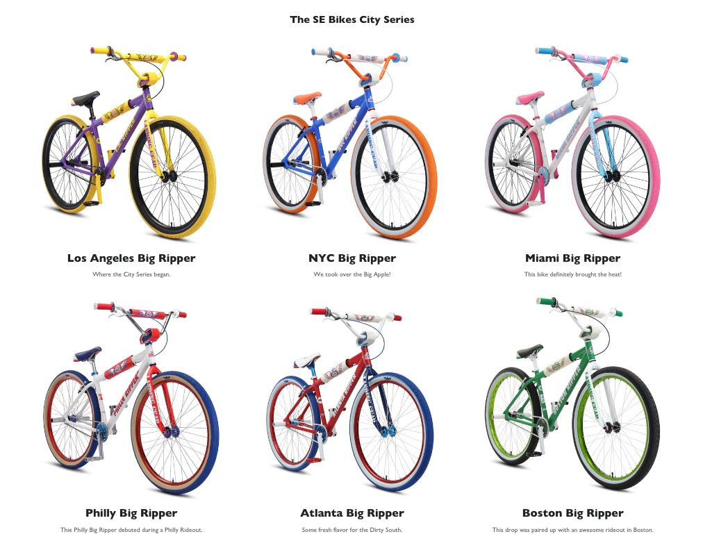 See All of the SE City Series Bikes!