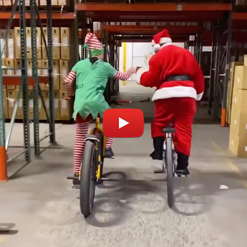 Santa Blocks' New Bike