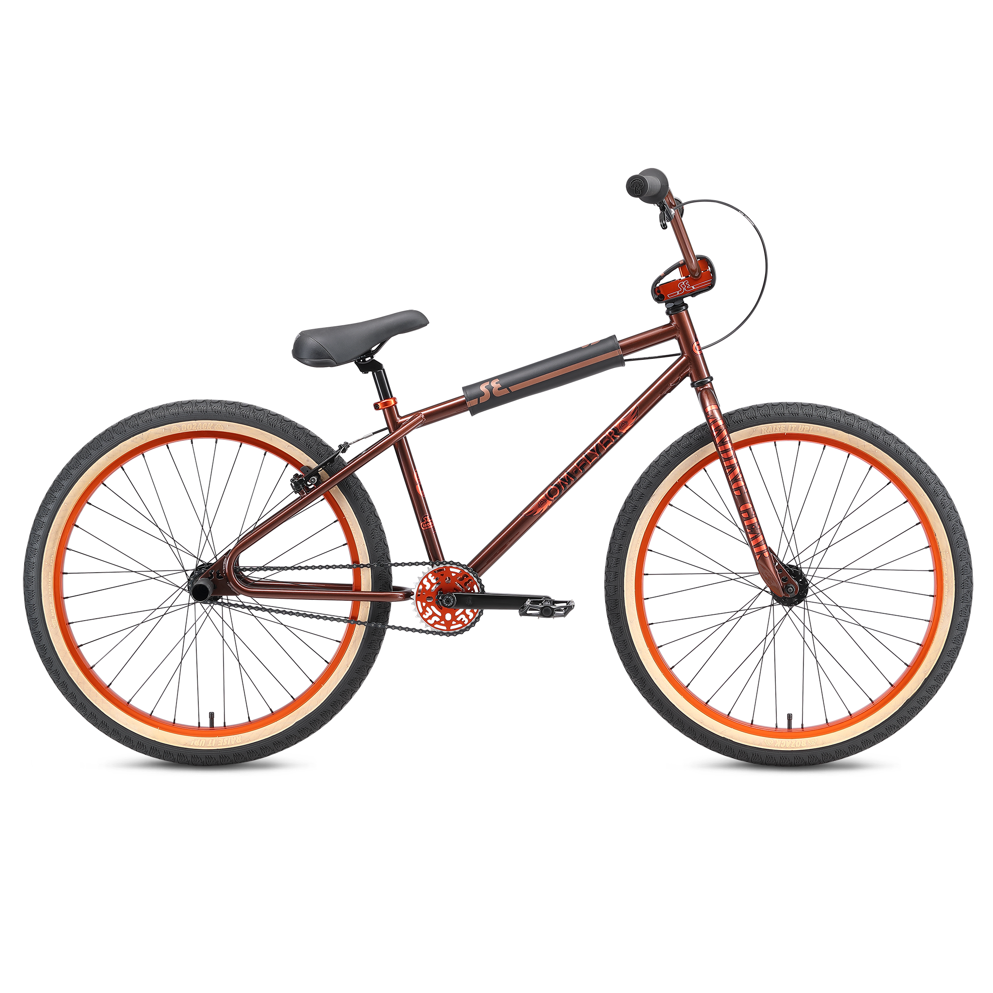RARE Authentic SE RACING BMX BIKES “BLOCKS FLYER” seat 2021 Orange Camo  Bike
