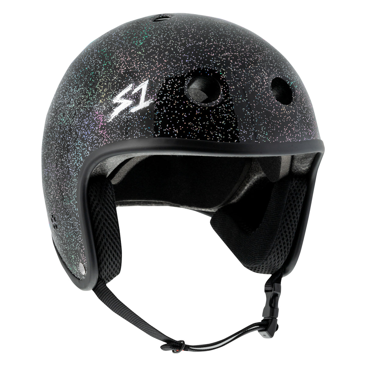 S1 Retro Lifer Helmet - Black Gloss Glitter – SE BIKES Powered By BikeCo